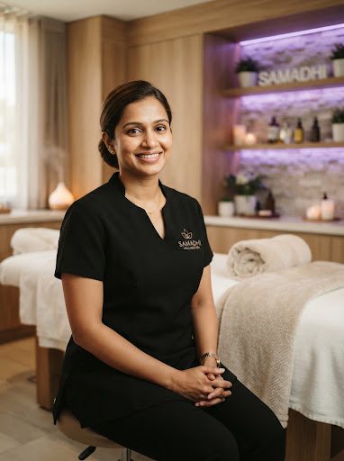 Latha, massage therapist at Harmony Massage